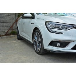 Накладки сплиттеры на пороги на Renault Megane IV Hatchback